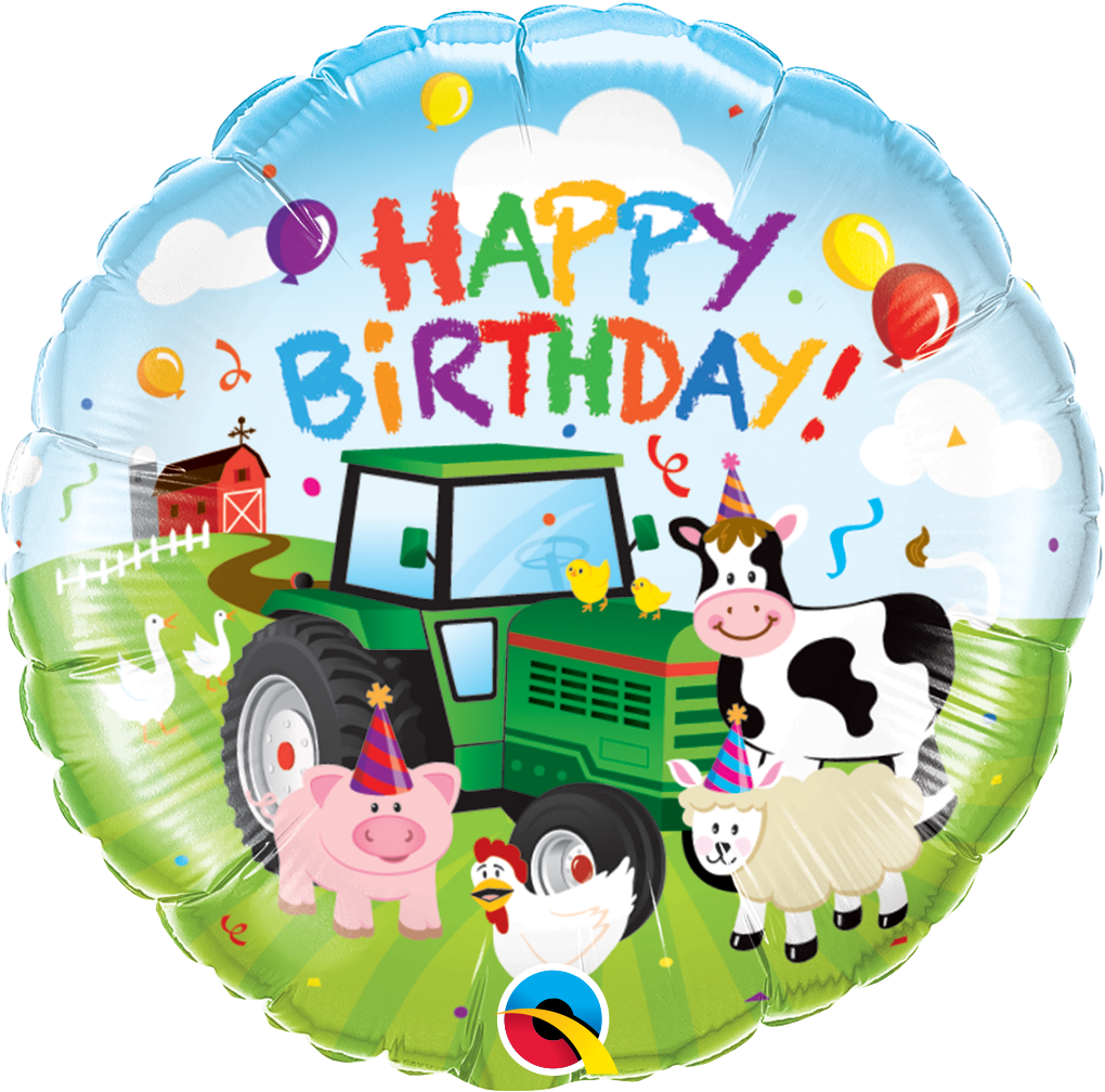 Farm / Barnyard Birthday Balloon 18''