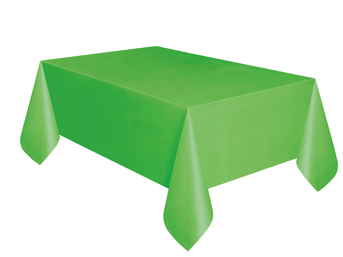 Lime Green Plastic Party Table Cover