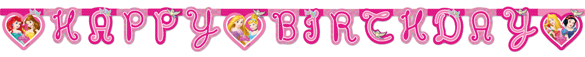 Disney Princess ''Happy Birthday'' Banner