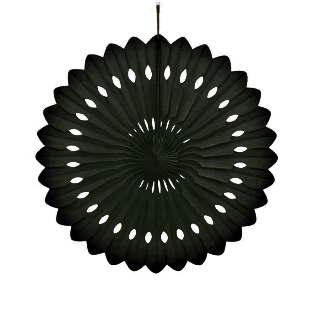 Black Paper Fan Decoration