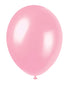 Pearlescent Soft Pink Latex Balloons 8pk