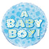 A Baby Boy Prism Round Foil Balloon 18''