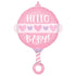 Baby Girl Rattle Foil Balloon