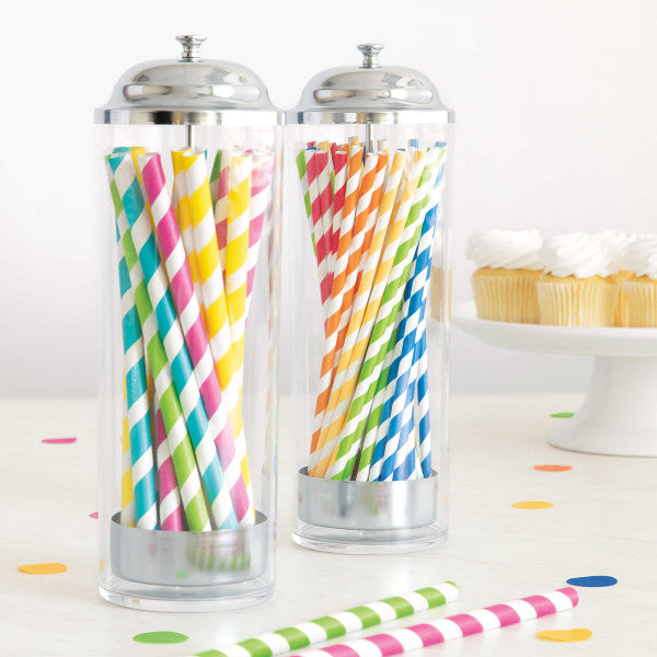 Hot Pink Paper Straws 10pk