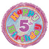 Age 5 Birthday Prism Round Foil Balloon 18''