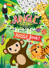 Jungle Puzzle and Colouring Book