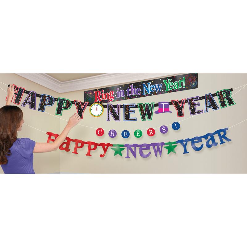 HAPPY NEW YEAR MULTI PACK OF BANNERS