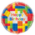 18'' Building Blocks Birthday Round Foil Balloon 
