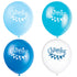 Blue Bunting Christening 12'' Latex Balloons, 8ct