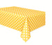 Sunflower Yellow Polka Dot Plastic Table Cover
