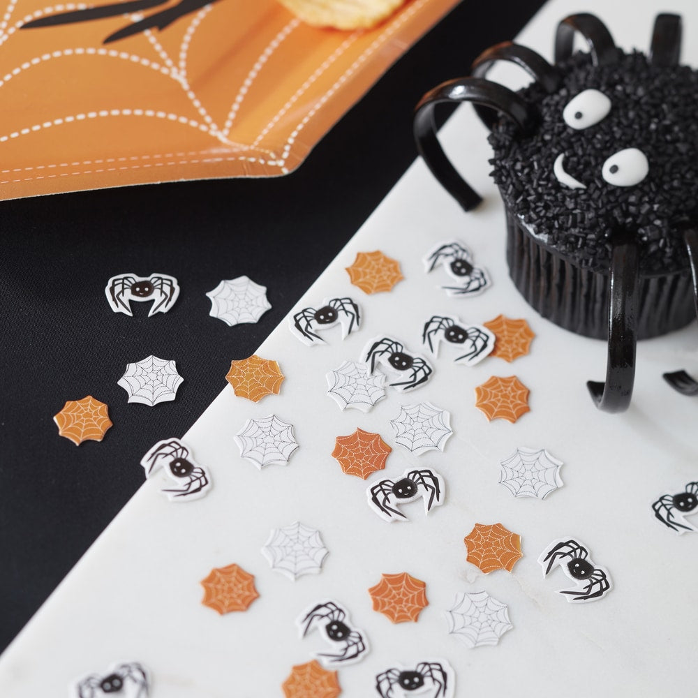 Spooky Spider & Web Table Confetti