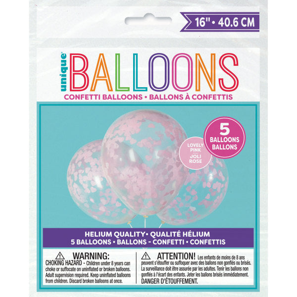 Soft Pink Heart Latex Balloons