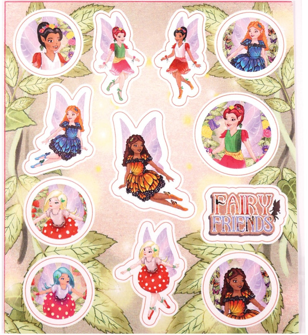 Girls Fairy Themed Sticker Sheet Party Bag Toy Filler