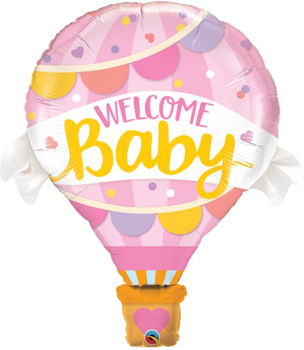 42'' WELCOME BABY PINK BALLOON SHAPE