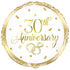 Gold 30th Anniversary Round Foil Balloon 18'',