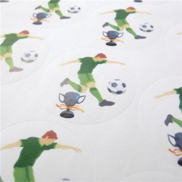 35 x Football Themed Sweet Cone Stickers