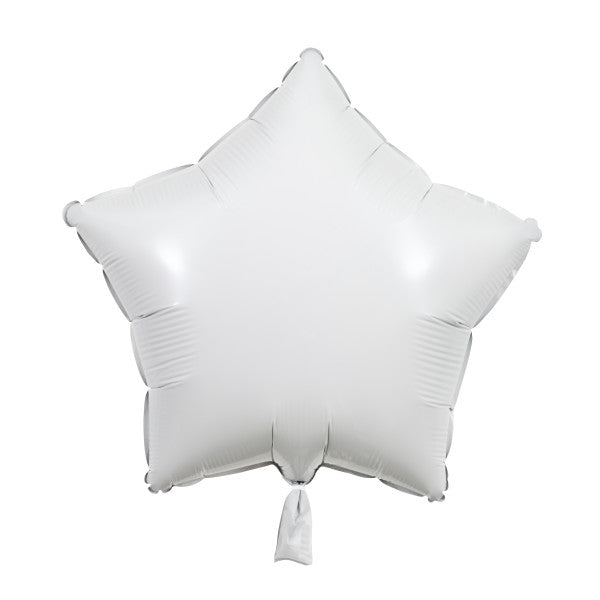 18'' White Star Foil Balloon