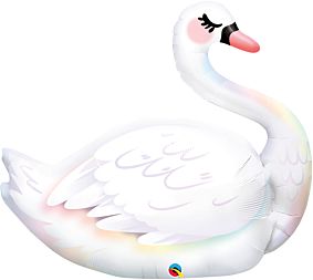 35'' GRACEFUL SWAN SHAPE FOIL BALLOON