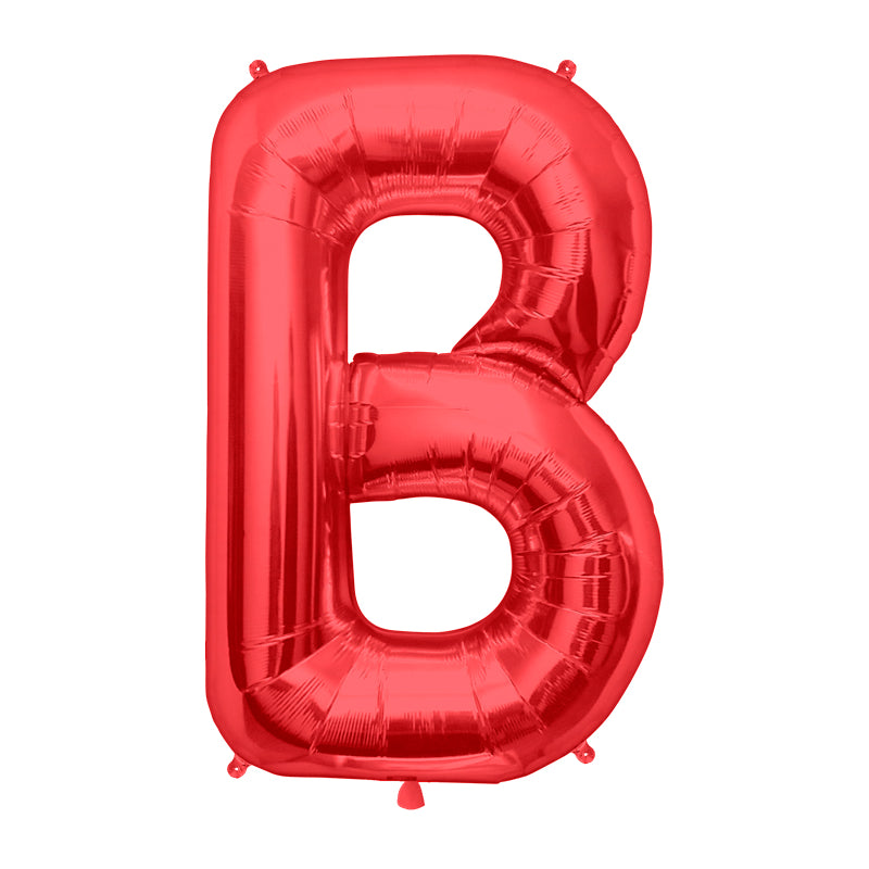 34'' SUPER SHAPE FOIL LETTER B - RED